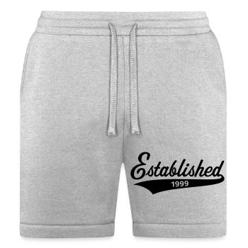 Established 1999 (Year Of Birth, Birthday / Black) - Bella + Canvas Unisex Short - heather gray - Front
