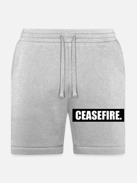 Ceasefire - Bella + Canvas Unisex Short - heather gray