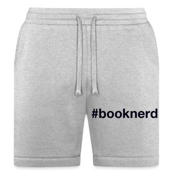 Book Nerd Hashtag - Bella + Canvas Unisex Short - heather gray - Front