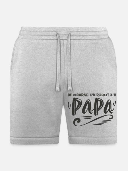 Funny Papa - Bella + Canvas Unisex Short - heather gray