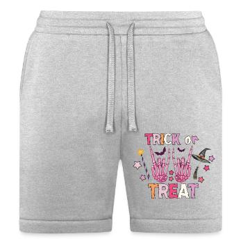 TRICK OR TREAT - Bella + Canvas Unisex Short - heather gray - Front