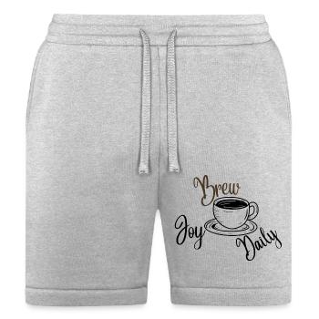 Brew Joy Daily - Bella + Canvas Unisex Short - heather gray - Front