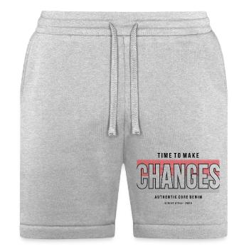 Chances Striped Gradient - Bella + Canvas Unisex Short - heather gray - Front