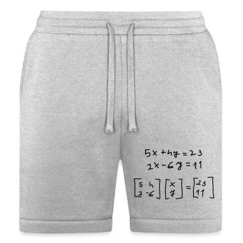 Equation system matrix - Bella + Canvas Unisex Short - heather gray - Front