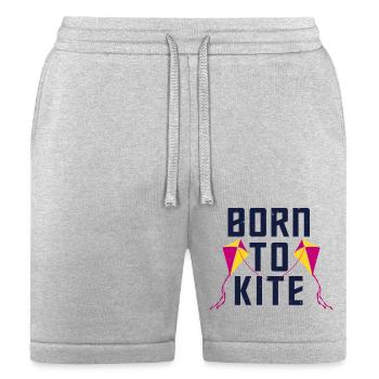 Born To Kite - Bella + Canvas Unisex Short - heather gray - Front