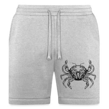 designs of crab images - Bella + Canvas Unisex Short - heather gray - Front