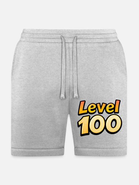 Level 100 - Bella + Canvas Unisex Short - heather gray