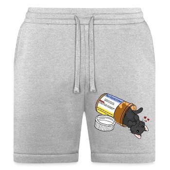 kitty antidepressant love medicine - Bella + Canvas Unisex Short - heather gray - Front