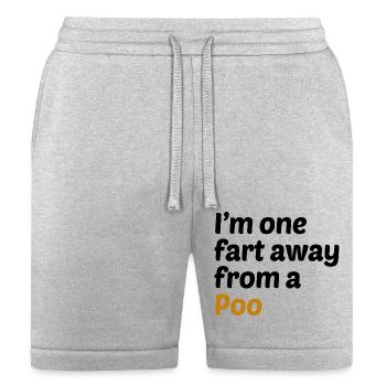 One Fart Away From A Poo - Bella + Canvas Unisex Short - heather gray - Front