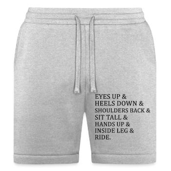 Equestrian Horseback Riding Checklist - Bella + Canvas Unisex Short - heather gray - Front