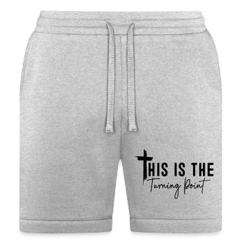 This is the Turning Point  - Bella + Canvas Unisex Short - heather gray - Front