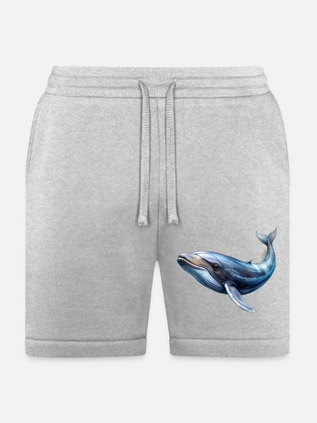 Whale - Bella + Canvas Unisex Short - heather gray