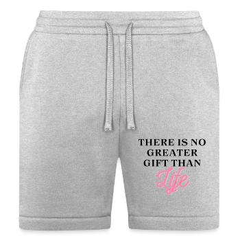 There is no greater gift than life - Bella + Canvas Unisex Short - heather gray - Front