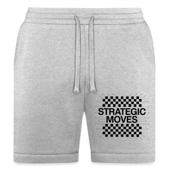 Checkers Classic - Bella + Canvas Unisex Short - heather gray - Front