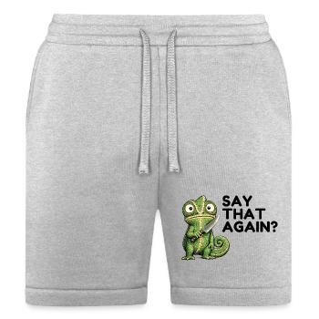 Chameleon Knife Cartoon - Bella + Canvas Unisex Short - heather gray - Front