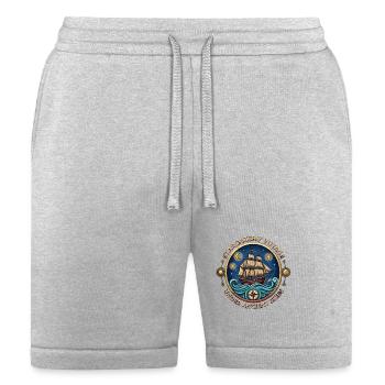 Stargazers' Voyage - Celestial Navigation B - Bella + Canvas Unisex Short - heather gray - Front