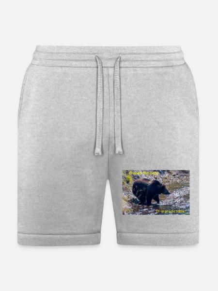 Choose The Bear - Bella + Canvas Unisex Short - heather gray