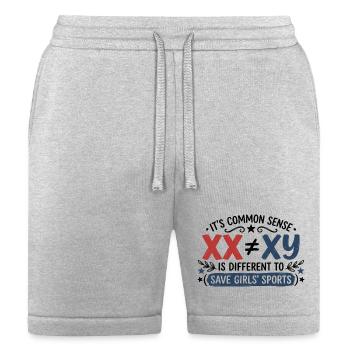 save_girls_sports - Bella + Canvas Unisex Short - heather gray - Front