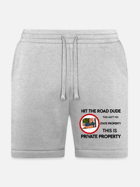 lock em up - Bella + Canvas Unisex Short - heather gray