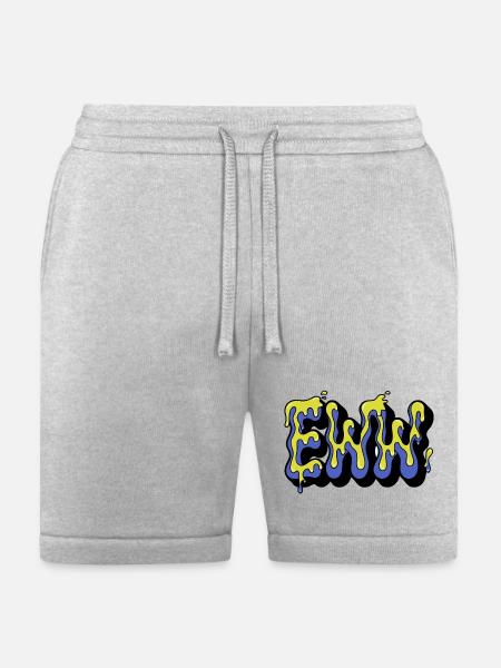 comic-speech-bubble--neon-slime-texture-inside- - Bella + Canvas Unisex Short - heather gray