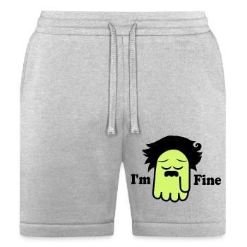 I'm fine - Bella + Canvas Unisex Short - heather gray - Front