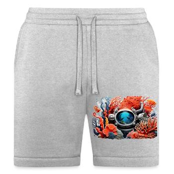 Depth of ocean - Bella + Canvas Unisex Short - heather gray - Front