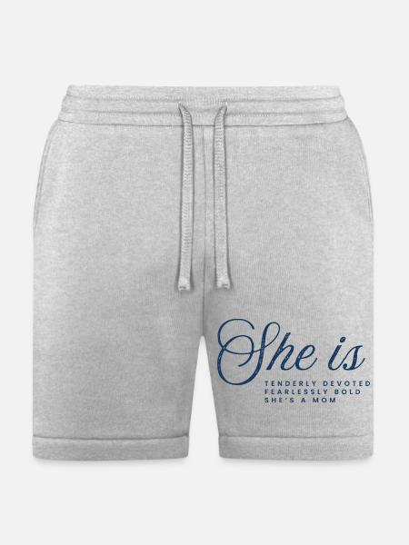 The Fearless Mother - Bella + Canvas Unisex Short - heather gray