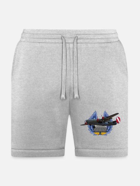 B-24 Liberator - Bella + Canvas Unisex Short - heather gray