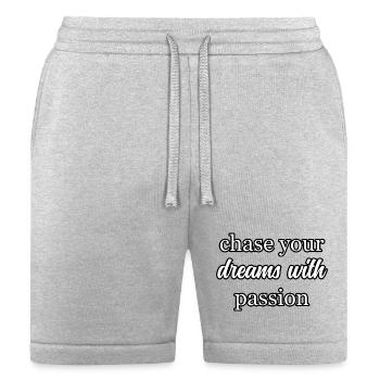 Chase Dreams with Passion Inspirational Mantra	 - Bella + Canvas Unisex Short - heather gray - Front