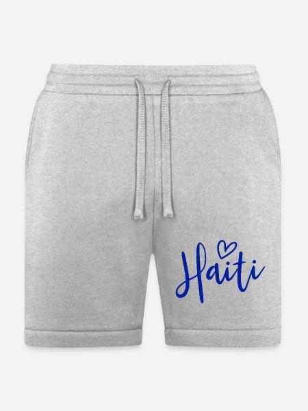 Haiti Heart Women's Love Haiti - Bella + Canvas Unisex Short - heather gray