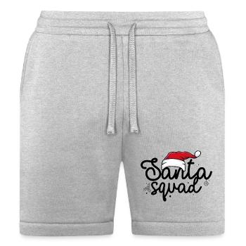 Santa Hat Snowflake Noel - Bella + Canvas Unisex Short - heather gray - Front