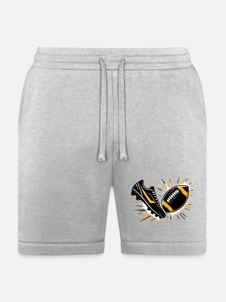 Sneaker Football Burst - Bella + Canvas Unisex Short - heather gray
