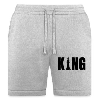 King Chess - Bella + Canvas Unisex Short - heather gray - Front