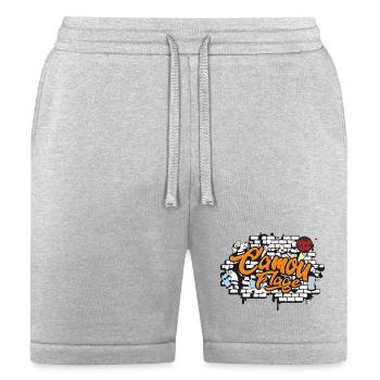 Camo Graffiti Brick Emblem - Bella + Canvas Unisex Short - heather gray - Front