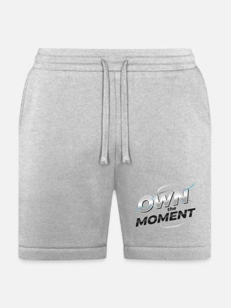 Own the Moment Metallic Logo - Bella + Canvas Unisex Short - heather gray