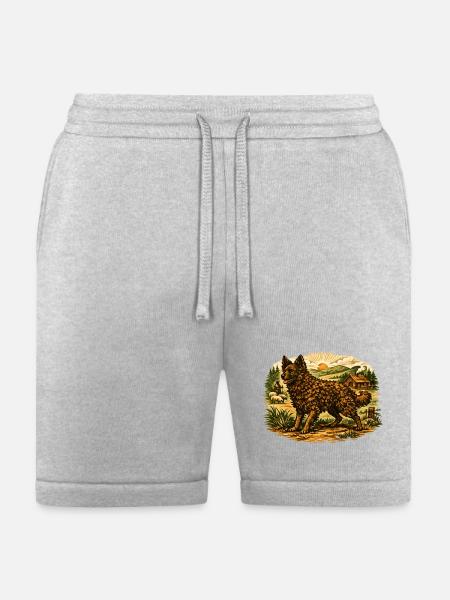 Rustic Shepherd at Sunset Farm - Bella + Canvas Unisex Short - heather gray