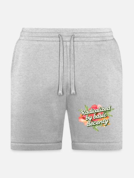 Radicalized by Basic Decency - Bella + Canvas Unisex Short - heather gray