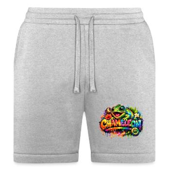 Chameleon Rainbow Splash - Bella + Canvas Unisex Short - heather gray - Front