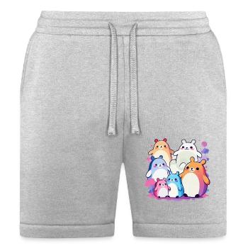 Happiness is a Squishy Hug Away - Bella + Canvas Unisex Short - heather gray - Front