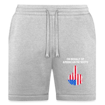 On Behalf Of American Patriots Proud Patriot - Bella + Canvas Unisex Short - heather gray - Front