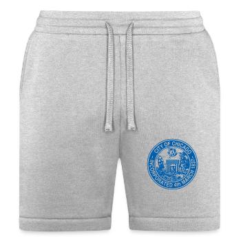 CitySealBlue White Trans - Bella + Canvas Unisex Short - heather gray - Front