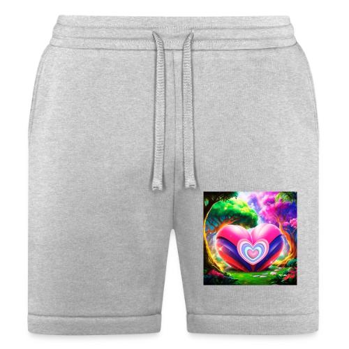 Double heart, fantasy, landscapes enjoy the magic - Bella + Canvas Unisex Short