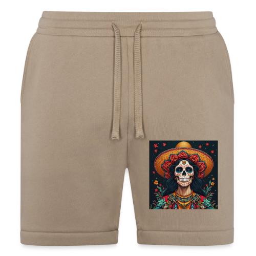 Charra Skull Art | Traditional Mexican Design - Bella + Canvas Unisex Short