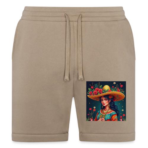 Mexican Design, Regional Mexican Charro Woman - Bella + Canvas Unisex Short