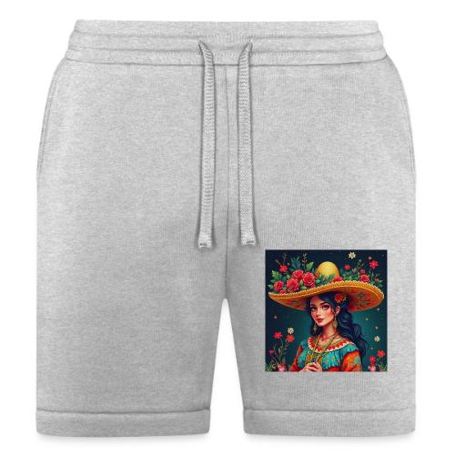 Mexican Design, Regional Mexican Charro Woman - Bella + Canvas Unisex Short