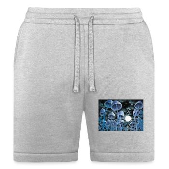 Twelve magic mushrooms at full moon - Bella + Canvas Unisex Short - heather gray - Front