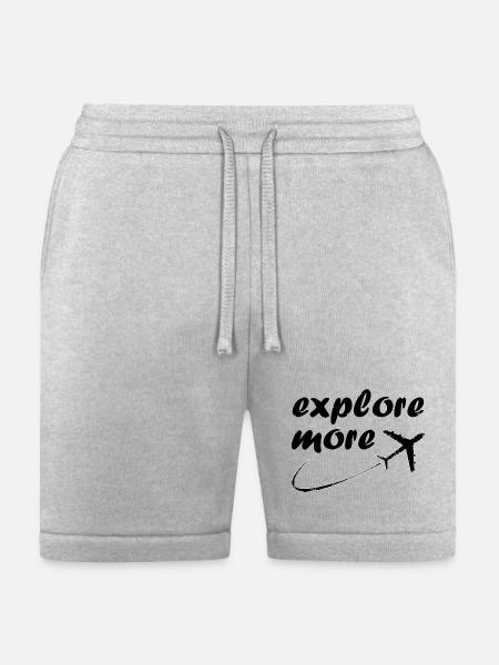 explore more - Bella + Canvas Unisex Short - heather gray