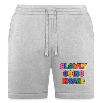 Slowly Going Insane Clowncore Aesthetic Kidcore - Bella + Canvas Unisex Short - heather gray - Front
