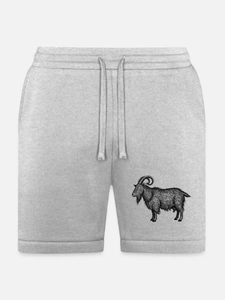 Midnight Nebula Goat - Bella + Canvas Unisex Short - heather gray
