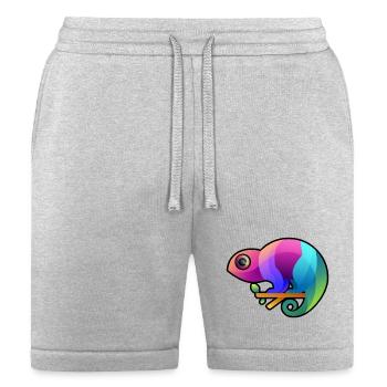 Prismatic Rainbow Chameleon - Bella + Canvas Unisex Short - heather gray - Front